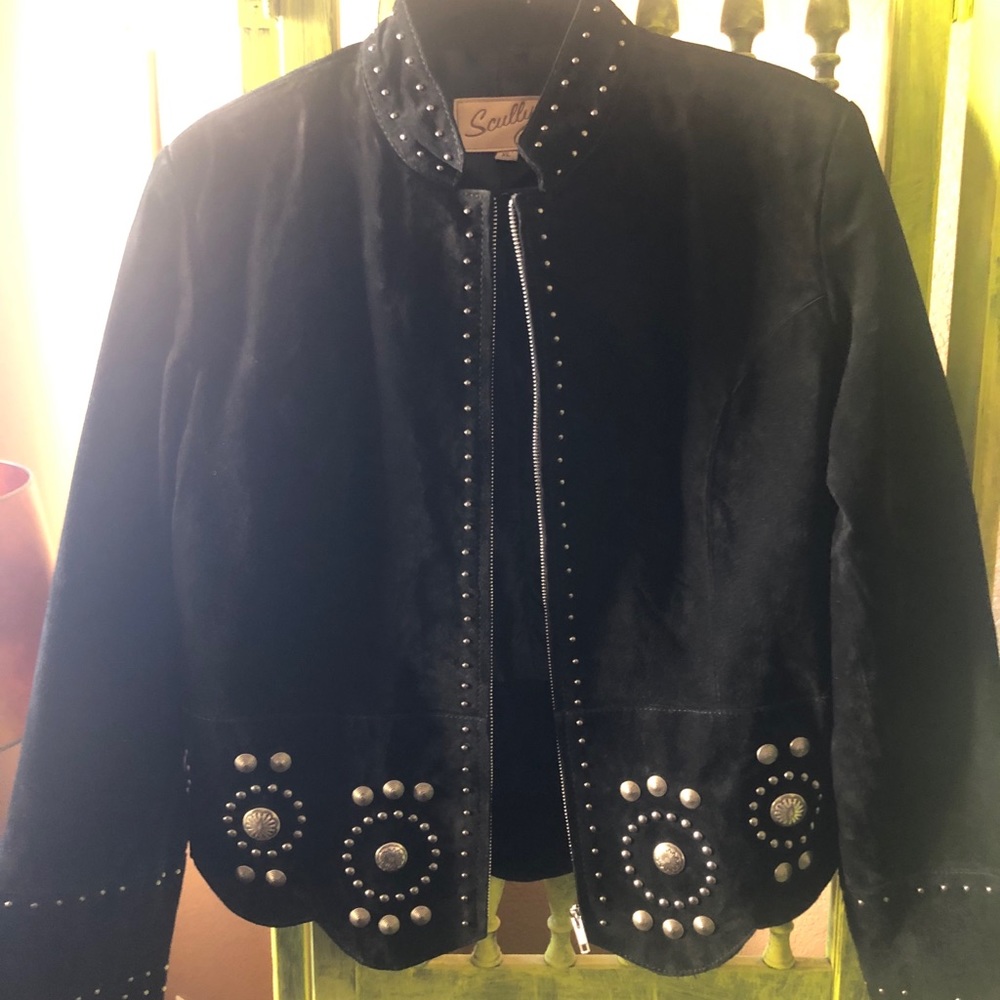 Scully suede jacket with conchos